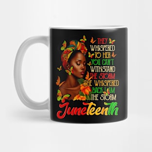 Juneteenth Afro American Black Women Black History Month Mug